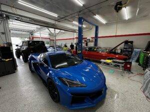 Vehicle with professional ceramic window tint applied for heat and UV protection.